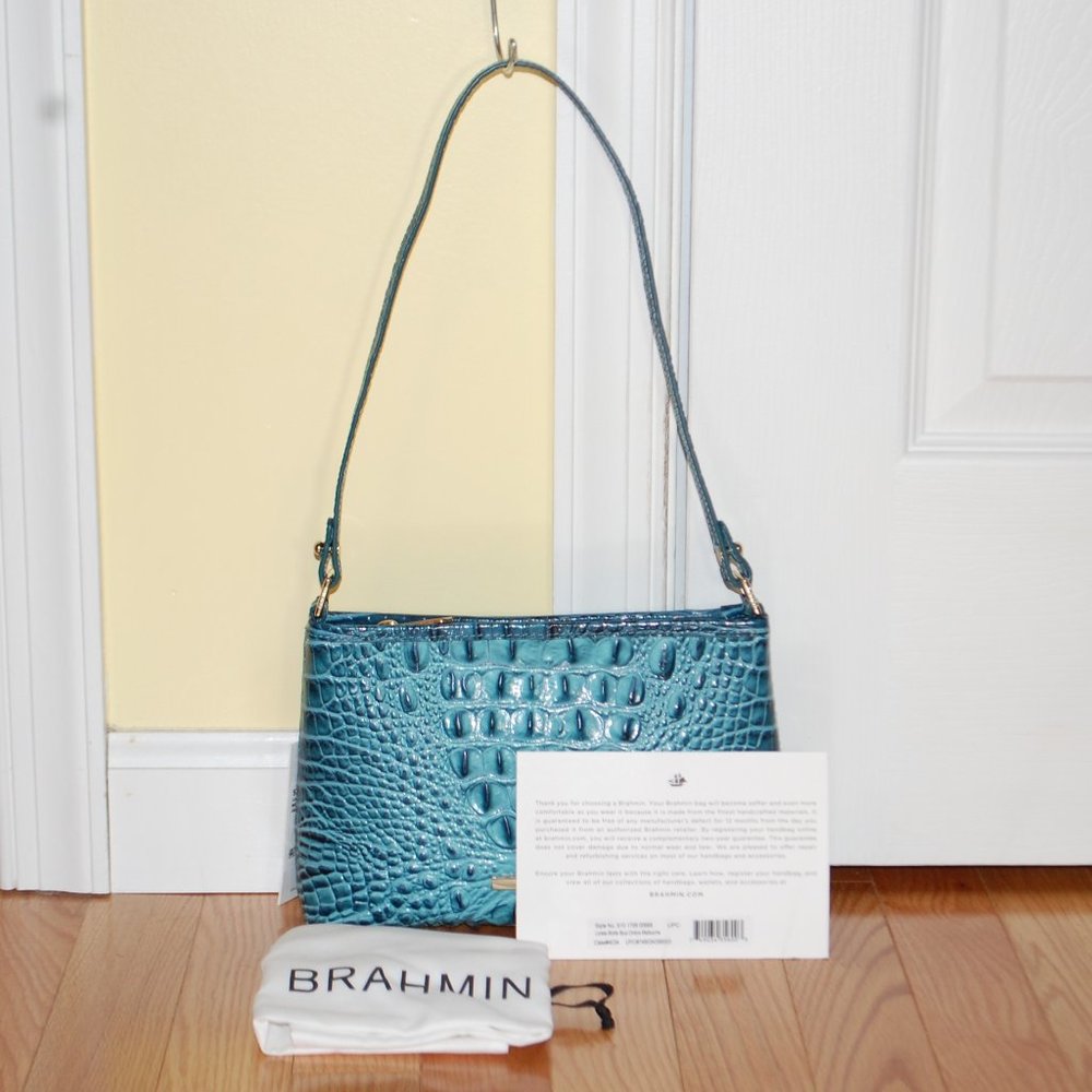 Brahmin Lorelei Melbourne Shoulder Bag Bottle Blue Ombre